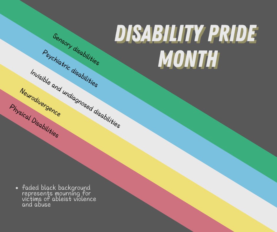 #DisabilityPrideMonth is an opportunity to highlight the importance of accessibility, advocate for equal opportunities, and promote a culture of acceptance and understanding.