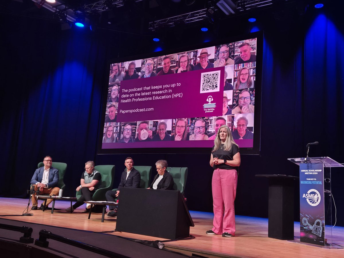 delighted to have <a href="/HarvardMacy/">Harvard Macy</a> alum colleague <a href="/teresasoro/">Teresa Sörö</a> at #ASME2024 with the <a href="/PapersPodcast/">The Papers Podcast</a> looking forward to an engaging session