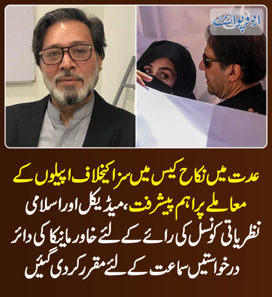 DailyUrduPoint's tweet photo. خبر کی مزید تفصیل جانئیے
https://t.co/SrCLqVdG9O
#IslamabadHighCourt #KhawarManika #IddatNikkahCase #NikkahCase #BushraBibi #ImranKhan https://t.co/7Be8EAw4hx