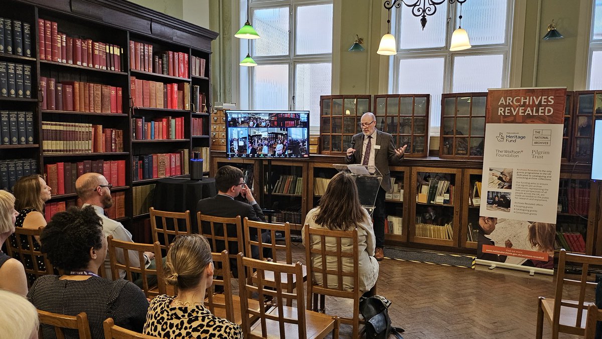 Absolute pleasure to be representing <a href="/UKNatArcSector/">The National Archives Sector</a> at a £6 million funding partnership launch for Archives Revealed.  With thanks to <a href="/HeritageFundUK/">The National Lottery Heritage Fund</a> <a href="/ThePilgrimTrust/">Pilgrim Trust</a> <a href="/wolfsonfdn/">Wolfson Foundation</a> <a href="/UkNatArchives/">The National Archives</a> this will be rolled out over 3 years. Special thanks to <a href="/BishopsgateInst/">Bishopsgate Institute</a> for hosting.