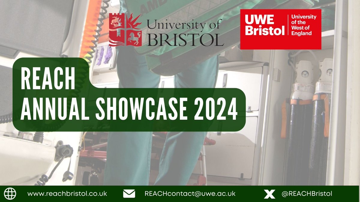 Research in Emergency Care, Avon Collaborative Hub (@reachbristol) on Twitter photo 🚨 REACH Annual Showcase 2024 - Registrations are now open! 🔔 This year's theme focuses on ‘Engaging the wider community in Emergency Care Research’ 🎉🥳
📅Thursday 14th November
⏰09:00 - 13:00
📍 <a href="/wshed/">Watershed</a>
Register Now: shorturl.at/rODzN
<a href="/CHCR_UWE/">UWE Health Research</a> <a href="/capcbristol/">CAPC, Bristol</a> 🚨 REACH Annual Showcase 2024 - Registrations are now open! 🔔 This year's theme focuses on ‘Engaging the wider community in Emergency Care Research’ 🎉🥳
📅Thursday 14th November
⏰09:00 - 13:00
📍 <a href="/wshed/">Watershed</a>
Register Now: shorturl.at/rODzN
<a href="/CHCR_UWE/">UWE Health Research</a> <a href="/capcbristol/">CAPC, Bristol</a>