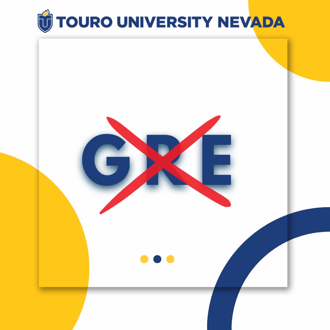 TUNAdmissions's tweet photo. No more GRE! 

The GRE has is officially no longer needed when applying to the Physician Assistant Program, Medical Health Sciences Program, Doctor of Physical Therapy Program, and Doctor of Occupational Therapy Program!

#touronevada #nomoregre #postgraduatelasvegas https://t.co/4Eqc6UjF8X