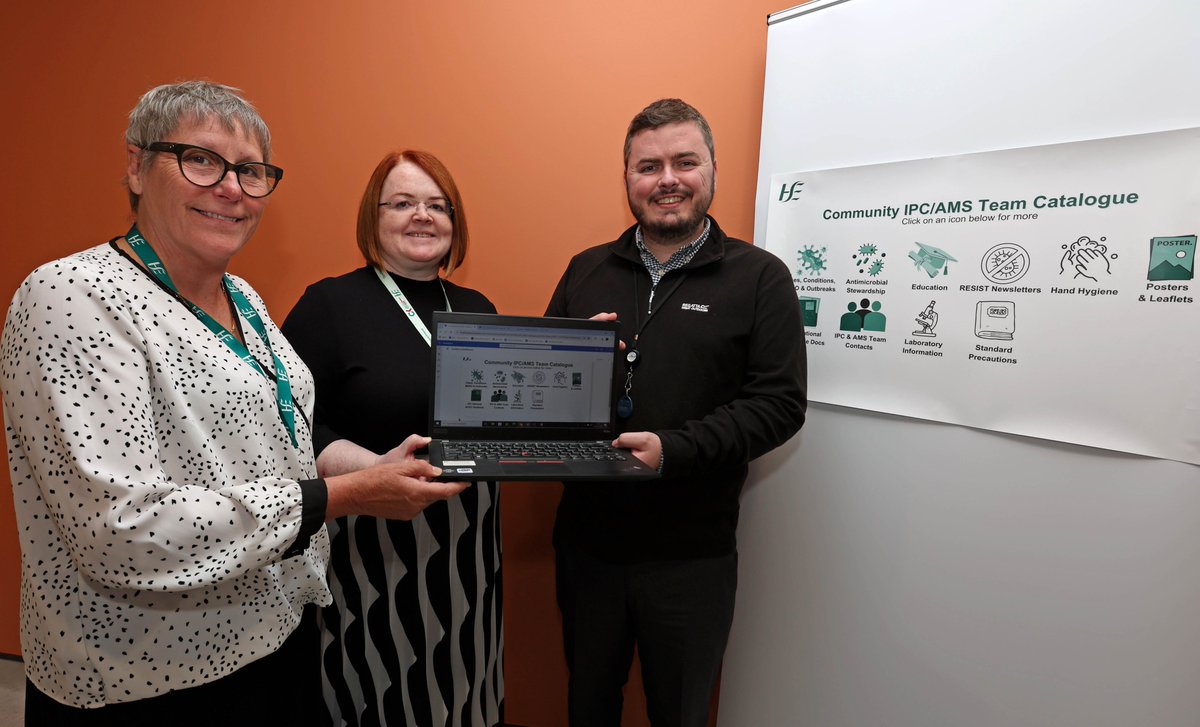 📢The Infection Prevention and Control (IPC) and Antimicrobial Stewardship (AMS) teams have launched a new online catalogue for staff

ℹ️Staff can posters and leaflets, as well as info on multi-drug resistant organisms, outbreak management and prescribing guidelines - maith sibh!