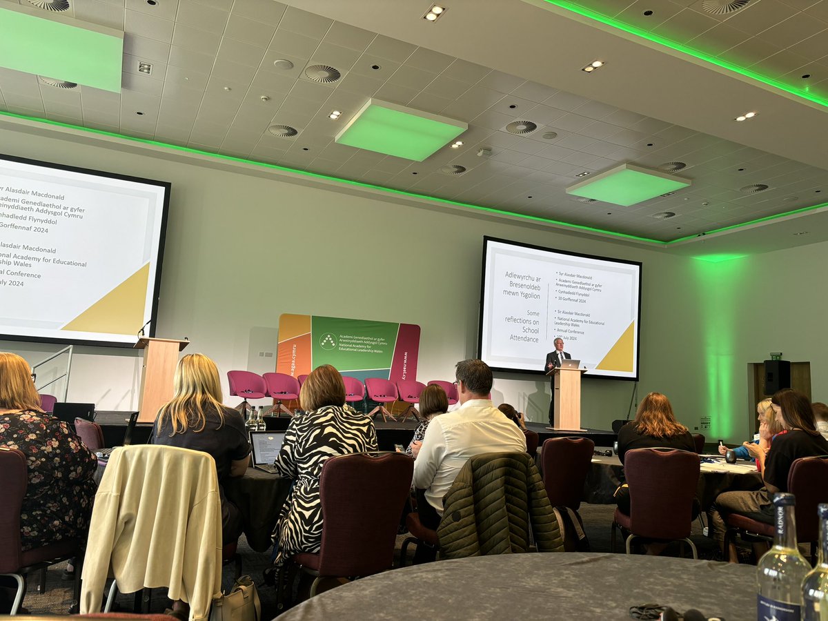 Kelly Edwards (@kellyedwards_) on Twitter photo Great to attend <a href="/NAELCymru/">Academi Arweinyddiaeth - Leadership Academy</a> conference to hear Cabinet Secretary for Education <a href="/AddysgEducation/">Lynne & Vikki</a> on need for joined up approach to attendance.
Really pleased to hear Sir Alasdair Macdonald on importance of FE.
We need to think about vocational achievement as well as academic. Great to attend <a href="/NAELCymru/">Academi Arweinyddiaeth - Leadership Academy</a> conference to hear Cabinet Secretary for Education <a href="/AddysgEducation/">Lynne & Vikki</a> on need for joined up approach to attendance.
Really pleased to hear Sir Alasdair Macdonald on importance of FE.
We need to think about vocational achievement as well as academic.