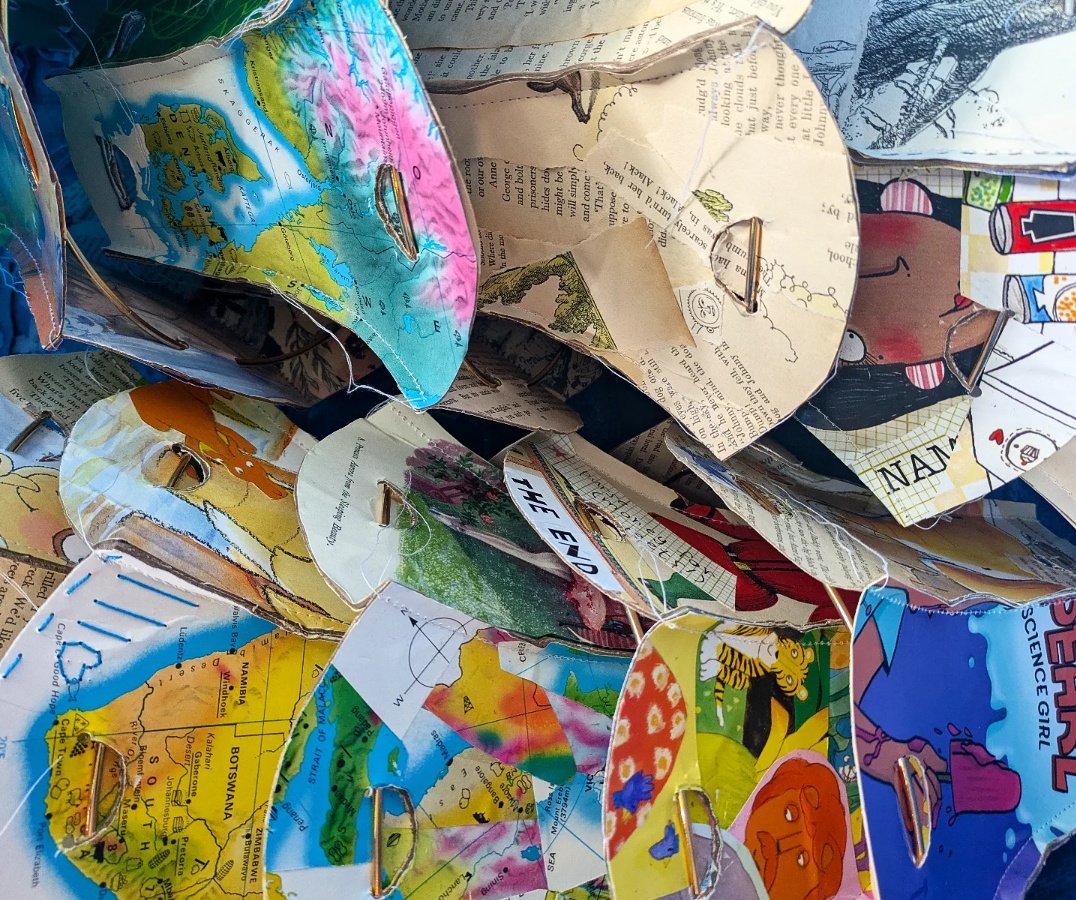 The van full of work ready to install in a book inspired installation for <a href="/OUTSIDE_arts/">OUTSIDEarts</a>  #festivalofbrilliant on 12th and 13th July at Biddulph Old Hall.

Ps I will be at 'The Festival of Brilliant' THIS Saturday (13th July) running a FREE drop in art activity for @StokeCEP