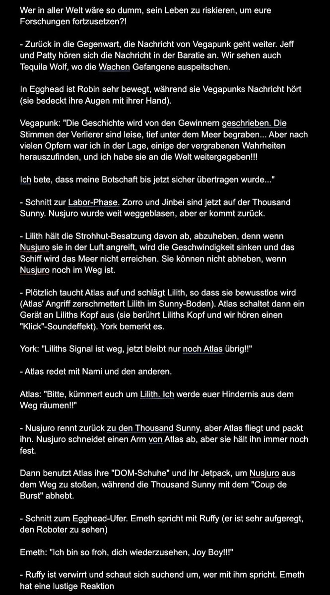 RaftelD1's tweet photo. Zusammenfassung Kapitel 1120

#onepiece #ONEPIECE #onepiecenews #onepiecenewsgermany #opspoilers #onepiecechapter #onepiece1120 #ONEPIECE1120 https://t.co/XDmw6H4j8p