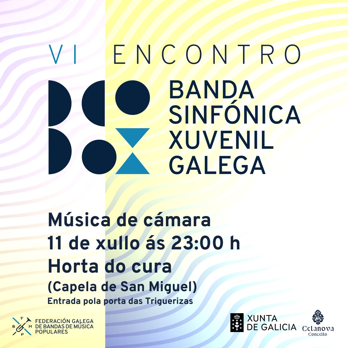 FGBMP's tweet photo. Hoxe, música de Cámara en @ConCelanova!

Ás 23:00 na Horta do Cura (Capela de San Miguel, declarada Monumento nacional). Non faltes! https://t.co/ihrbSdIJkY