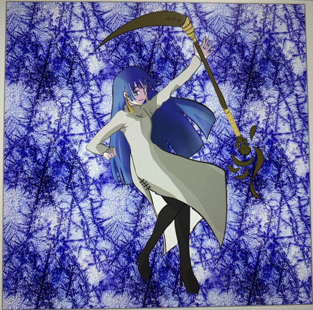 ダーク系女の子
#イラスト　#illustration #女の子 #ダーク
 #鎌を持った女の子