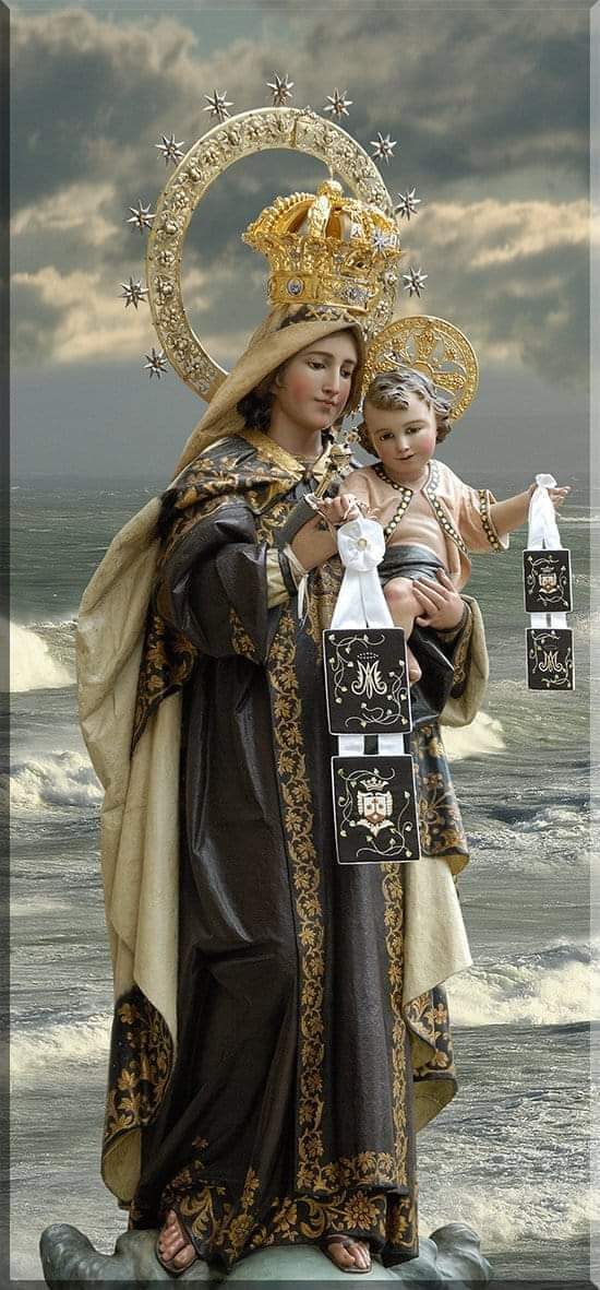 Virgen con la vela de la esperanza, Ruega por nosotros
Virgen con la vela del amor, Ruega por nosotros
Virgen con la vela de la gracia, Ruega por nosotros
Virgen con el ancla del temor de Dios, Ruega por nosotros