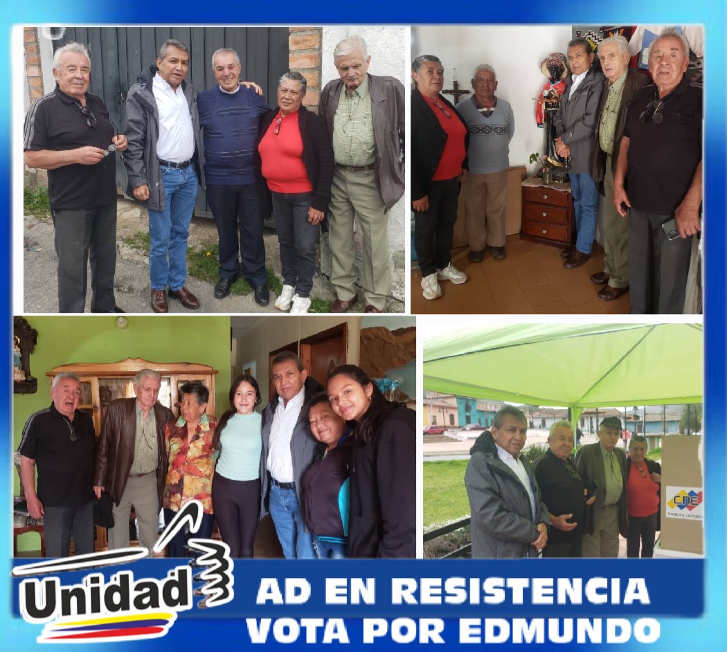 Junto a los dirigentes regionales de <a href="/PartidoADMerida/">Acción Democrática Mérida</a> Rafael Romero y <a href="/chichoherrera/">Jesus Herrera</a>, realizamos visitas a individualidades del mpio. Rangel emblemas de la Democracia . De igual forma, apoyamos el trabajo que viene realizando nuestros dirigentes para ntro. candidato <a href="/EdmundoGU/">Edmundo González</a>