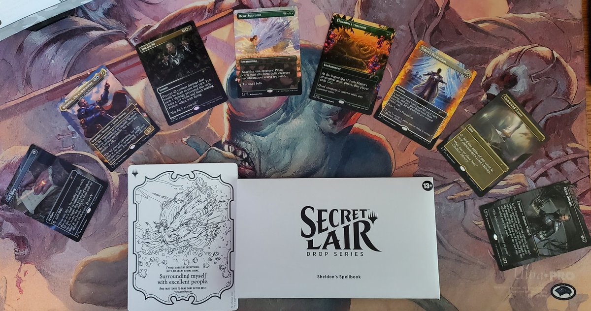 dangolinski's tweet photo. Look what came in the mail today!!!
#SheldonMenery
#GameKnights
#TolarianCommunityCollege
#MagicTheGathering 
#JumboCommander https://t.co/lKCoO0zA1E