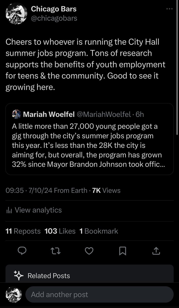 The rarest of birds today on this dumb free app. I say something nice about government AND it gets over 100 likes. Cheers to summer youth jobs I guess. 🤷‍♂️