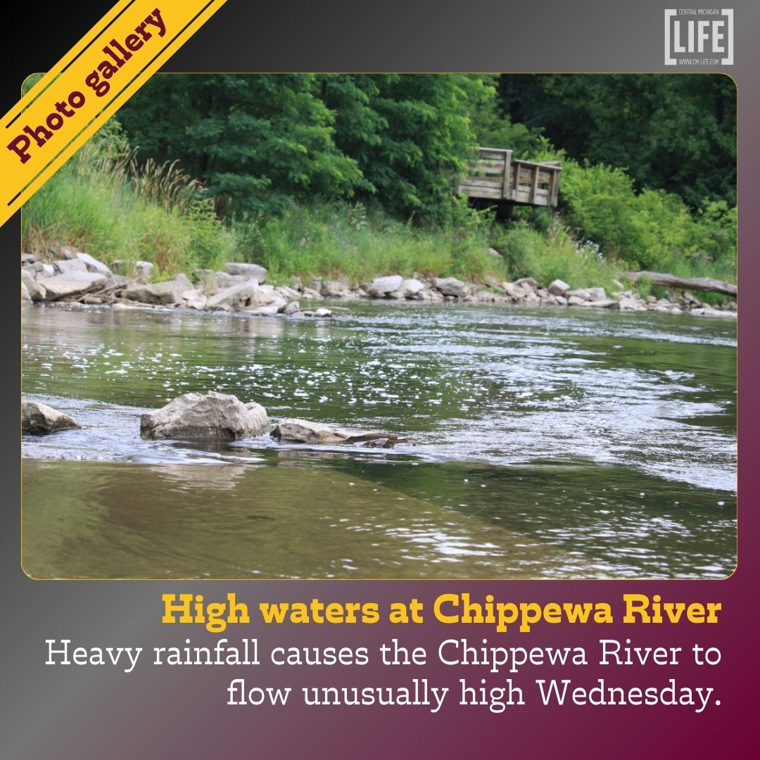 CMLIFE's tweet photo. The Chippewa River experienced high waters July 10. Heavy rainfall was caused by Hurricane Beryl, which hit the Gulf Coast.

📸Kaia Zimmerman

https://t.co/nUjOK9QC8J

#studentphotographer #collegephotography #chippewariver #chipp-a-waterspark #rainfall #mountpleasantmichigan https://t.co/OGnrplJIG6