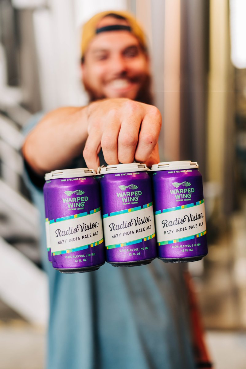 We're excited to share that #RadioVision brought home a silver medal at the #USOpenBeerChampionship in the Hazy/Juicy Pale Ale category 🤘🤘🤘

Never tried RadioVision? It's one year-round hoppy, hazy option both #ontap in our taprooms as well as 6pk cans to go. 🍻

#warpedwing