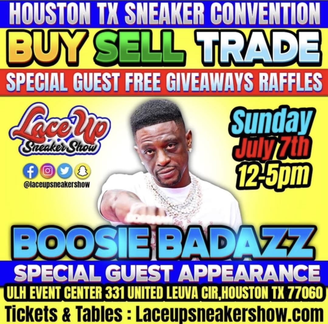 SlappzTV's tweet photo. SLAPPIN’ in from the Lace Up Sneaker Convention in H-Town!! https://t.co/w4eyIVmuDK