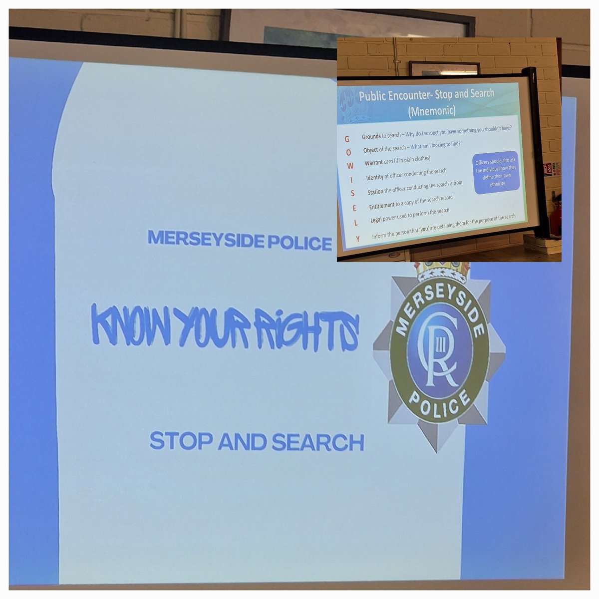 BameHub's tweet photo. An engaging, interactive and informative session with @MerseyPolice on Know Your Rights, Stop and Search. Young people learned about GOWISELY and shared positive comments highlighting the clarity and fairness of the GOWISELY process, which improved trust in the Merseyside police https://t.co/wvnbT9NYgU