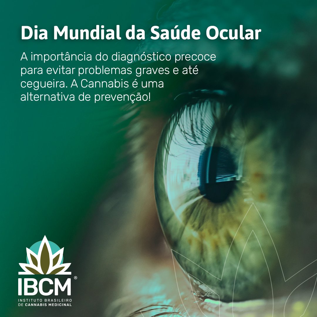 ibcmbrasil's tweet photo. O diagnóstico precoce é fundamental para evitar doenças que comprometem a visão e podem levar à cegueira👁️💚

A cannabis medicinal é uma alternativa eficaz na prevenção do glaucoma, ajudando a reduzir a pressão intraocular e proteger a saúde dos olhos! 🌿✨

#IBCM #CBD 👁️🌿💚✨ https://t.co/Tc2BbLnuKD
