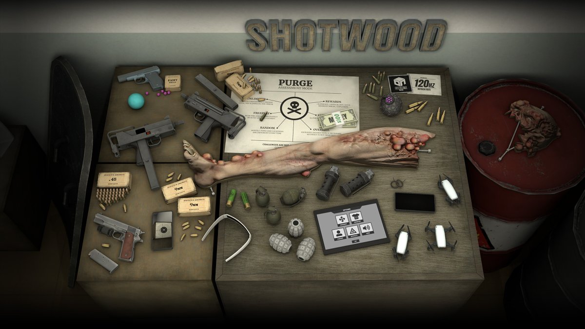 ConcreteBoxVR's tweet photo. In case you missed it - Shotwood's large "Tactical Toolset" update landed in June! Full details here: https://t.co/sV8qEQDDjf https://t.co/KhjSqigvAb