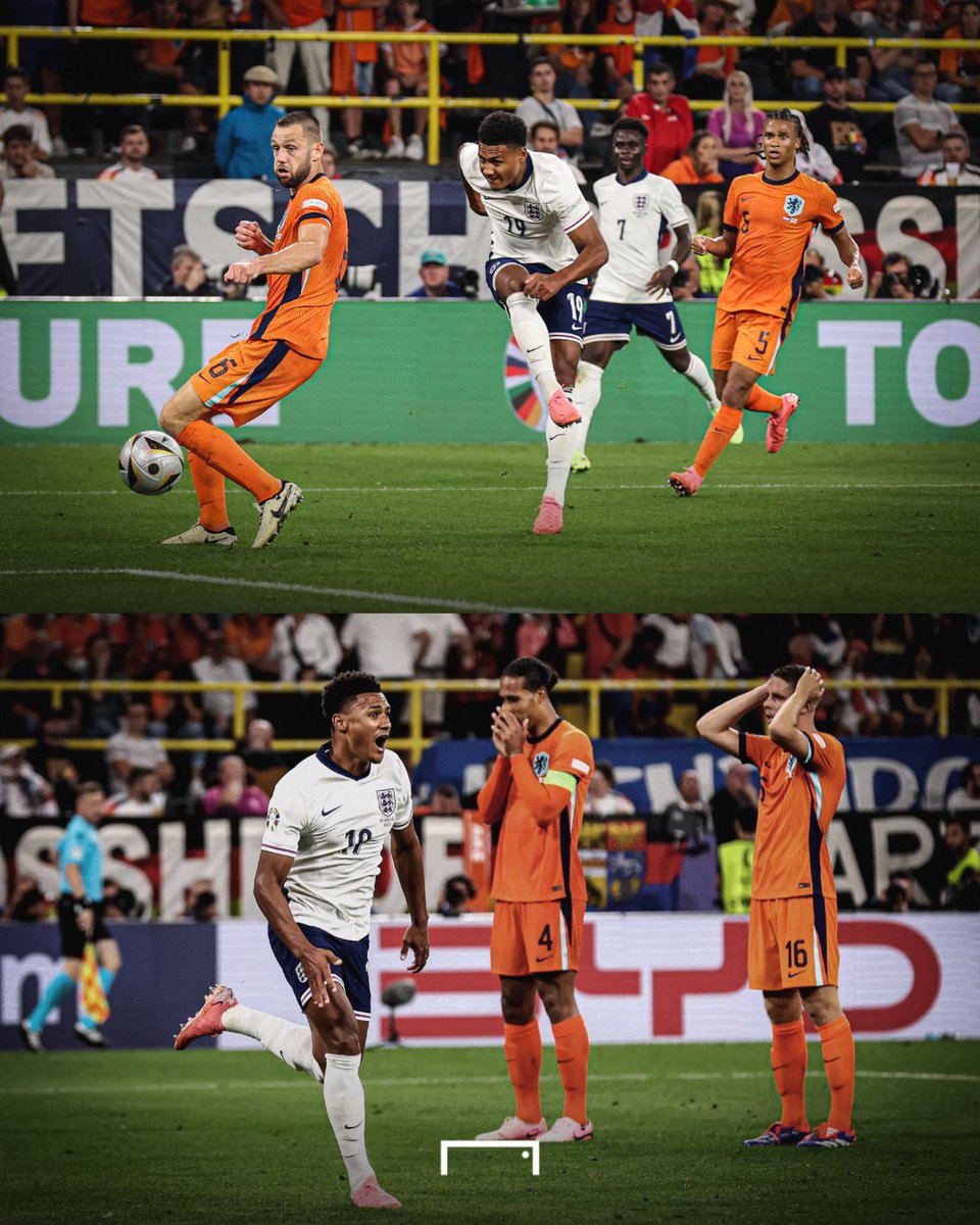 goal's tweet photo. OLLIE WATKINS FIRES ENGLAND INTO THE EUROS FINAL 🦁 https://t.co/2DnVGAh4A4