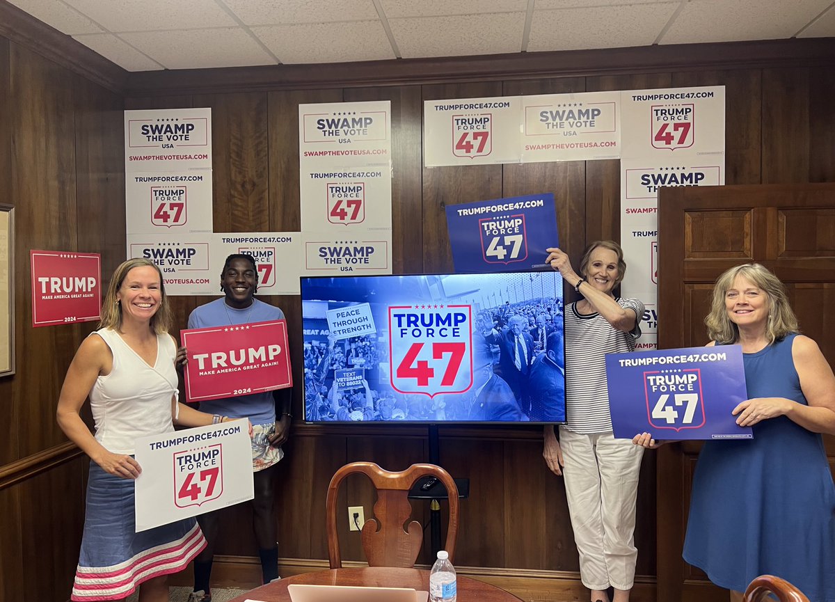sallieefuller's tweet photo. These brand new #TrumpForce47 Captains are trained and ready to hit the ground running here in Georgia! 🇺🇸💥

Sign up today to get involved &amp; make a difference! ➡️ https://t.co/ezgO3tVigP https://t.co/myMEN4p6lg