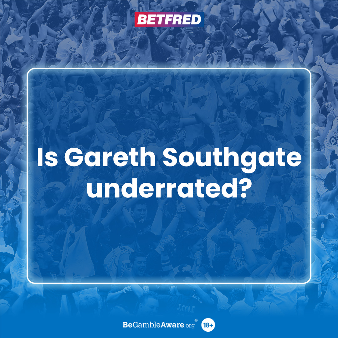 Betfred's tweet photo. 🇨🇴 
🇸🇪 
🇭🇷 
🇩🇪 
🇺🇦 
🇩🇰 
🇸🇳 
🇫🇷 
🇸🇰 
🇨🇭 
🇳🇱

Gareth Southgate's England have lost just one knockout game within 90 minutes, with that one loss coming against reigning world champions. 

We're gonna ask one more time...

#ThreeLions | #EURO2024 https://t.co/eAfMCXRl0o