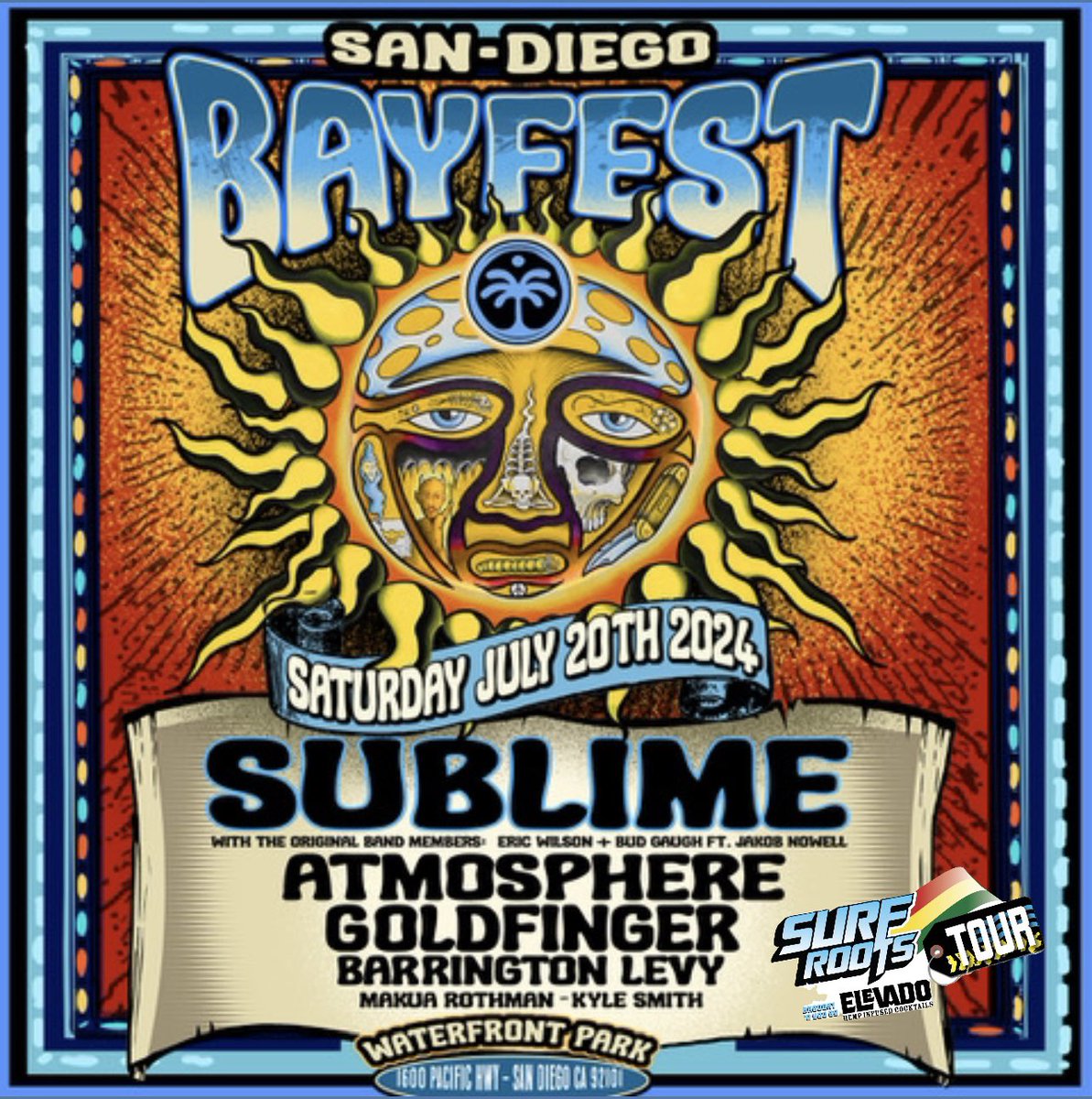 SurfRootsRadio's tweet photo. Next stop on the Surf Roots Tour: @BayfestSD @ Waterfront Park on Sat, July 20th! We'll be there covering the show and filming interviews. Come vibe with us! Tickets @ https://t.co/zMoVJCILvh

#Bayfest #Sublime #SurfRootsTour #Elevado https://t.co/bqWyz4MPPZ