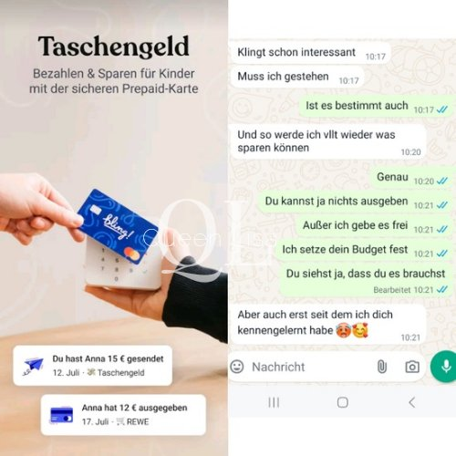 Und jetzt sind wir schon soweit😍   Deine Taschengeldkarte ist auf dem Weg zu dir und deine Debitcard auf dem Weg zu mir. Endlich kannst du die ganze Kontrolle abgeben📷 du bist erlöst und kannst dich finanziell frei fühlen, denn die komplette Entscheidungsgewalt liegt nun