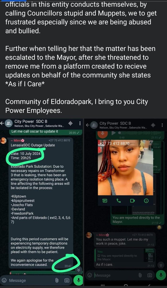 silverlark001's tweet photo. @JuwairiyaKaldin The disrespect and horrible attitude of this city power employee is shocking to say the least https://t.co/aOwKsJH4CX