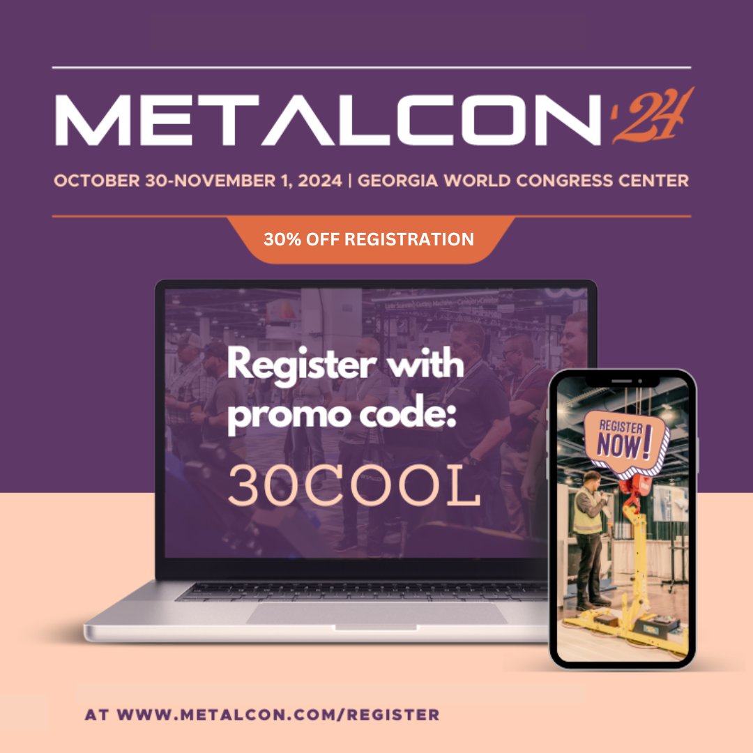 We're presenting AND exhibiting at <a href="/metalcon/">METALCON</a> this year! Grab your tickets today using our 30% off code: 30COOL &amp; mark your calendars for our session on 10/31 at 10:15 AM!

Register: xpressreg.net/register/metl1…

Session Details: metalcon.com/event/advancem…