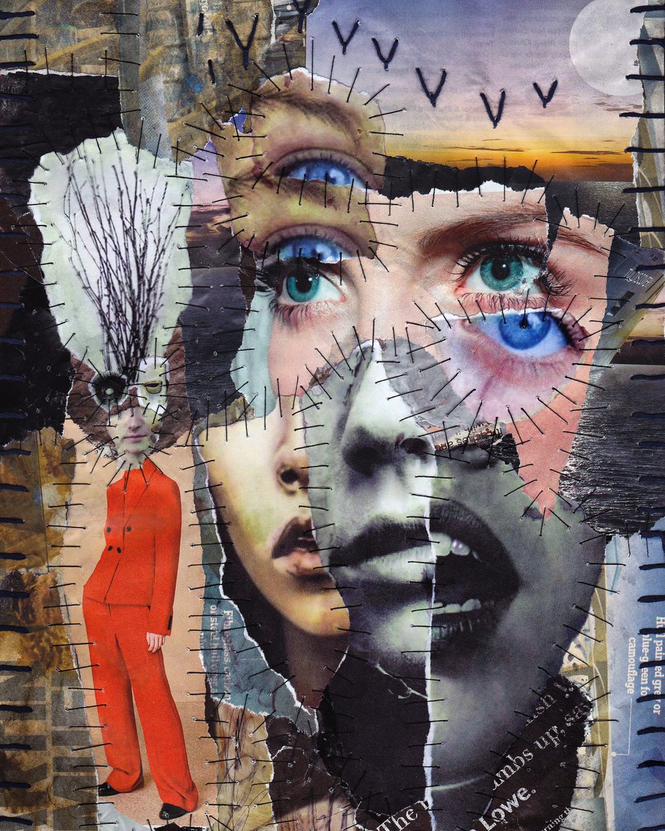 JoannaHartist's tweet photo. “We are Oceans” -10.07.2024
..
#mixedmediacollage #abstractart #magazinecollage #abstractportrait #tornpapercollage #ephemeracollage #stitchingonpaper #painttextures #venetainsnares #inspiredbymusic #outsiderartist #artbrut #blueeyes #powersuit #redandblue https://t.co/TnNJDbAJa2