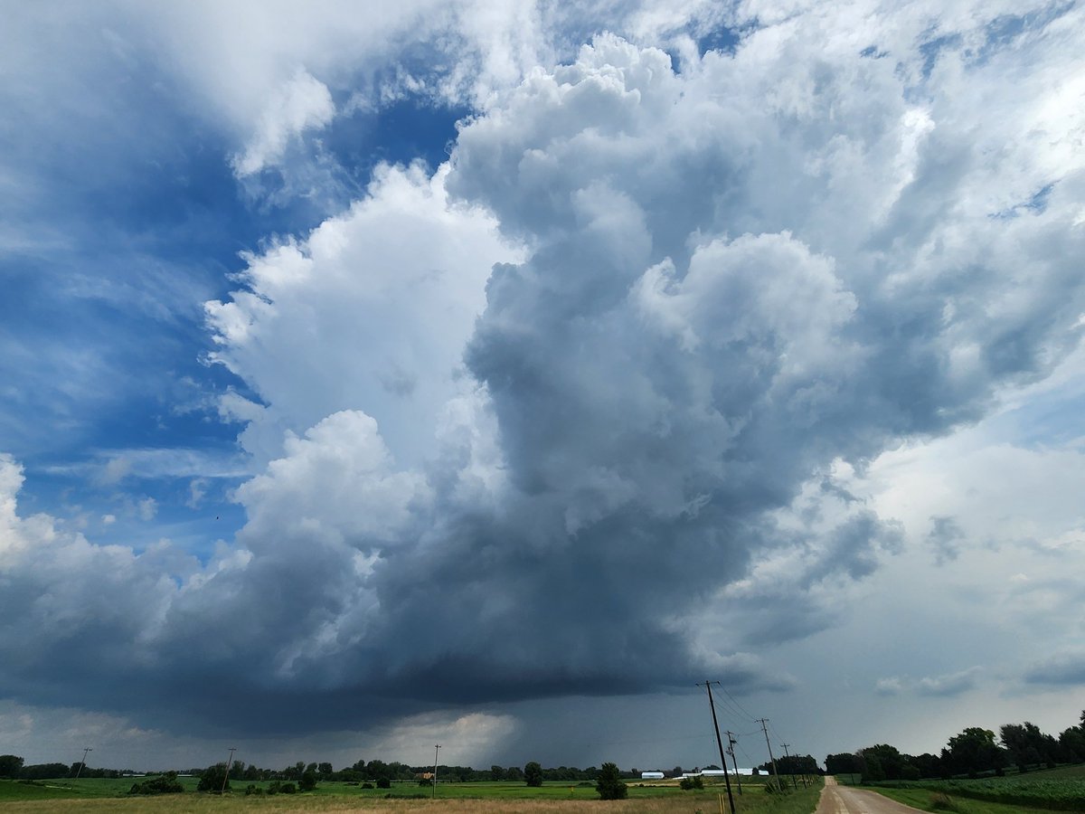 Neat little airmass thunderstorm near Farmington, MN #mnwx