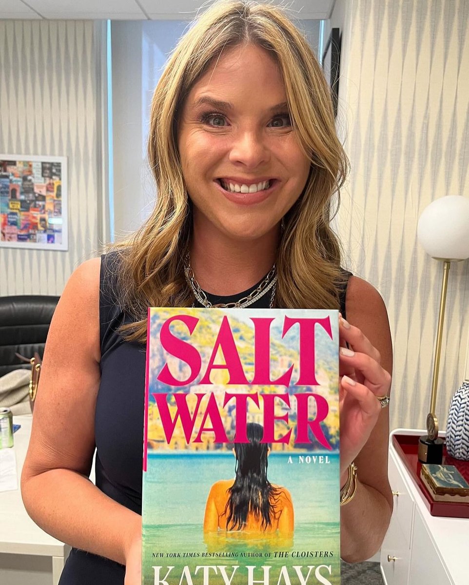 GreenburgerLit's tweet photo. 📢COVER REVEAL: @heykatyhays, author of the NYT bestseller THE CLOISTERS, has a new book coming your way!! SALTWATER publishes ✨March 25, 2025✨and Jenna is almost as stoked about it as we are! ❤️ @SarahPhair @randomhouse https://t.co/5Ln4E8cDBl