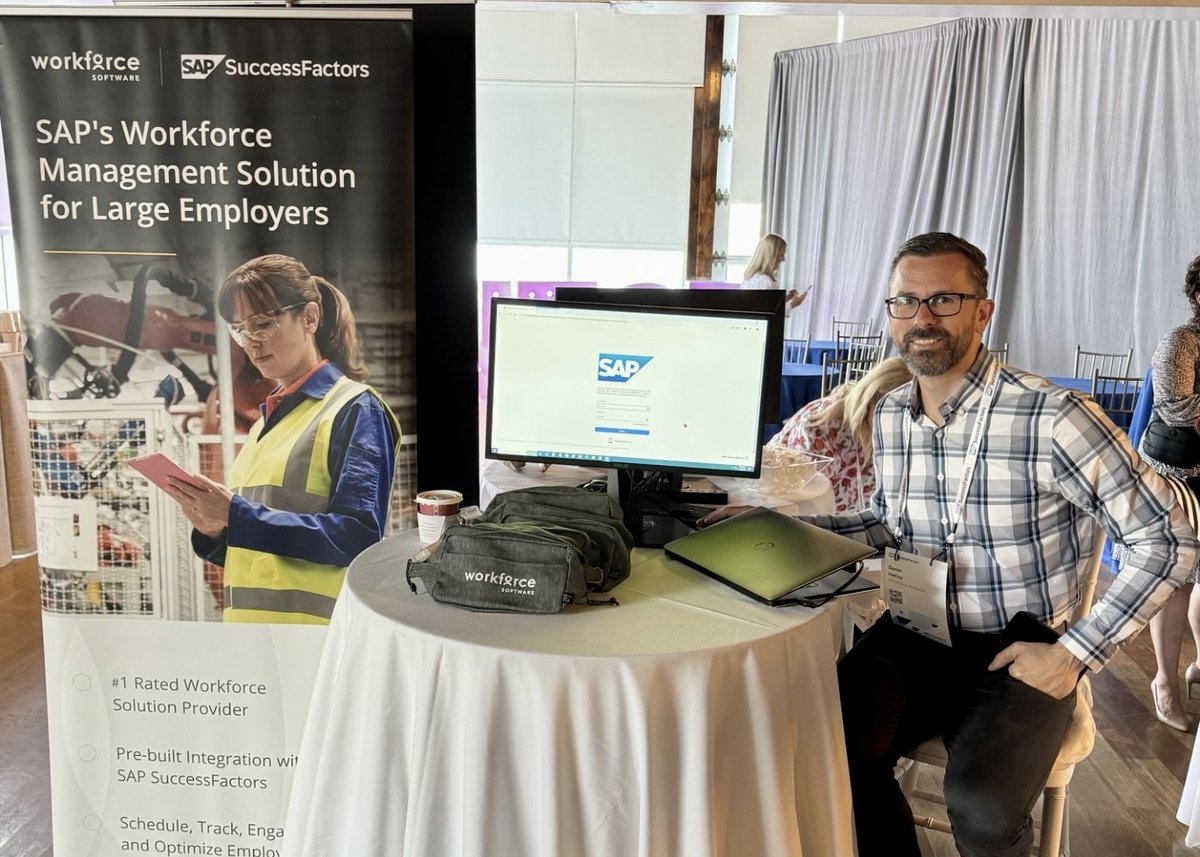 WorkForceSW's tweet photo. Another @SAP #HRConnect event in the books! Thank you to the team at @SuccessFactors for having us in New York City. It was wonderful connecting with HR experts about driving efficiency, productivity, and agility in the workplace. #SAPPartners #MakingWorkEasy https://t.co/d0Zr7Px8MI