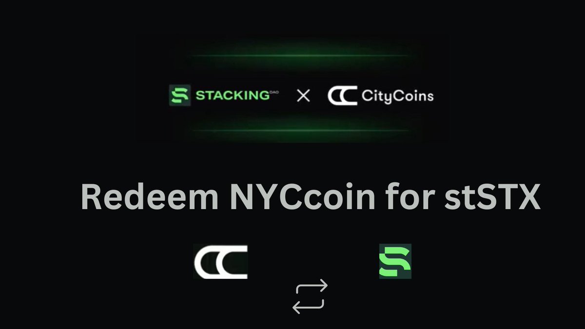 sscorpy_'s tweet photo. 😀 Exciting Update for NYCcoin Holders!

- As CityCoins winds down, NYCcoin holders will have the opportunity to redeem their NYCcoin for stSTX and continue their DeFi journey with us!

- You'll be getting a special NFT airdropped as a welcome to the Stacking DAO family, with three unique traits based on the amount of NYCcoin redeemed. These traits will unlock point multipliers within @StackingDao .

- The rarer the trait, the higher the multiplier, bringing extra value and benefits!

- Stay tuned for more details about the redemption process and NFT airdrop. You're joining a vibrant community building the future of DeFi!