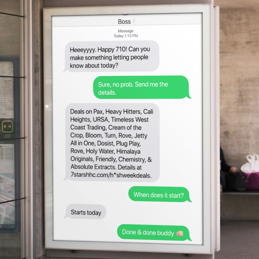 At 7 Stars today: Deals on Pax, Heavy Hitters, Cali Heights, URSA, Timeless, West Coast Trading, and a dozen more. Happy Seven Ten!