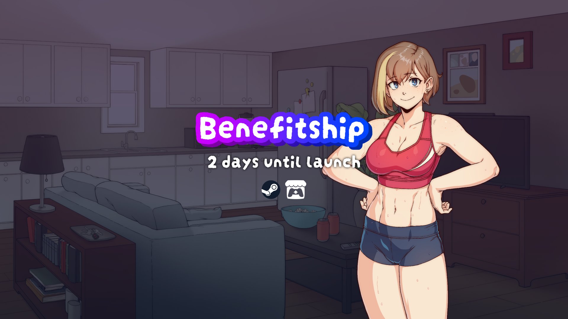 Benefitship (NSFW) on X: Benefitship releases in 2 days! We hope youll  consider playing it and letting us know your thoughts, so we can make even  better games in the future! t.coV1SCmiwiXe 
