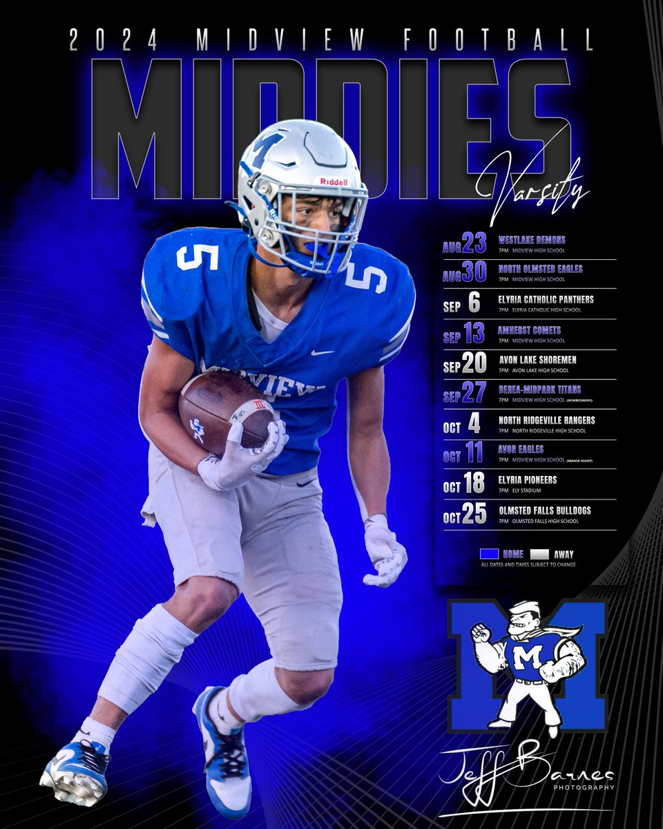 It's almost that time again! Who's ready for school to start back up? The first football game is just a month and a half away! I'm also working on a new look for my website to enhance your experience. Stay tuned! 🏈📸
<a href="/MiddieUpdates/">Midview Athletics</a> <a href="/Ohio_SWC/">Southwestern Conference</a> <a href="/LOCOFNL/">LOCO Friday Night Lights</a> #highschoolfootball