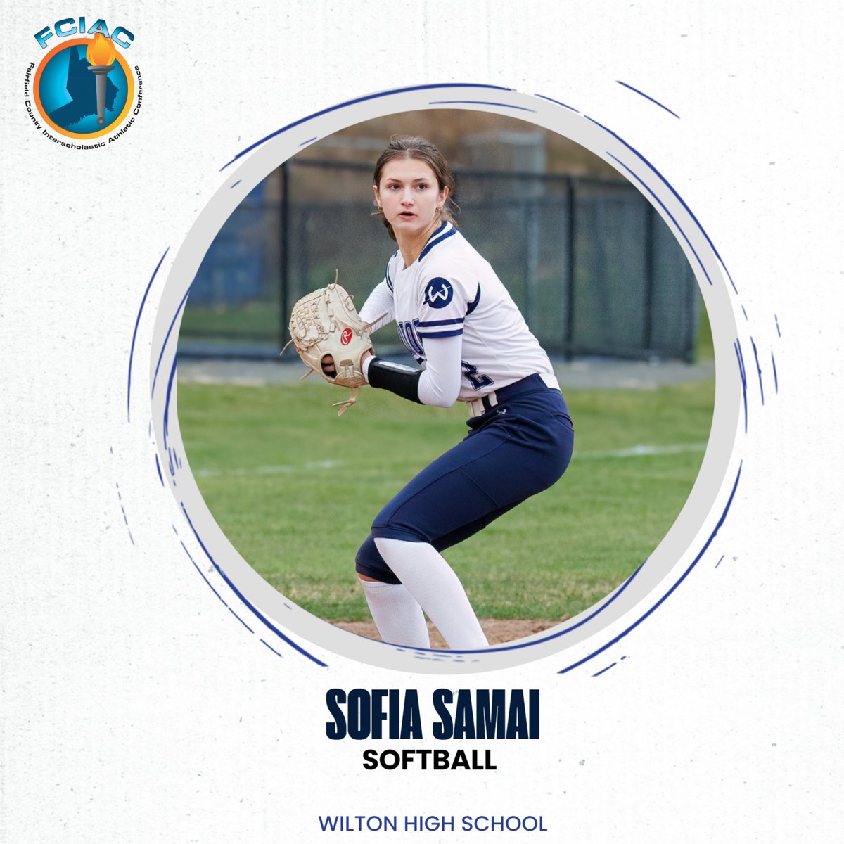 WiltonAthletics's tweet photo. Sofia Samai earned 2nd Team All-FCIAC for the 2024 softball season.

Congratulations, Sofia!

Go blue-white #ctsoftball https://t.co/nEzuKRDwNz