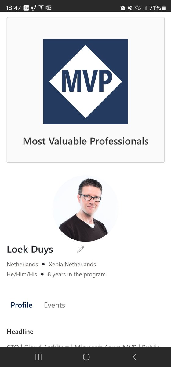 Happy and honored to be awarded the #Microsoft #Azure MVP award for the eighth consecutive year! 

#MVPbuzz #sharingknowledge <a href="/Xebia/">Xebia</a>