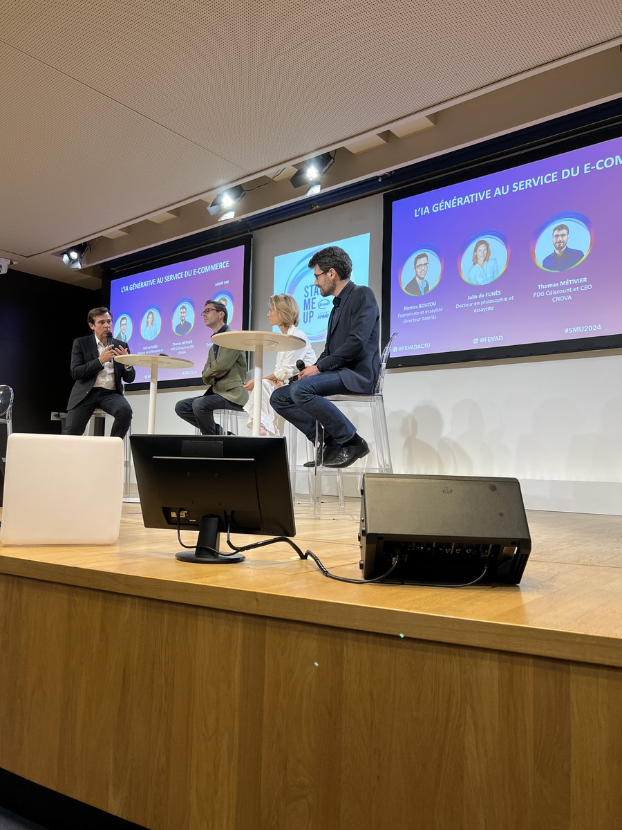 FEVAD (@fevadactu) on Twitter photo La #GenAI : quels impacts sur la consommation et les organisations ? Une table ronde d'experts animée par <a href="/marclolivier/">marc lolivier</a> avec <a href="/nbouzou/">Nicolas Bouzou</a> <a href="/JuliadeFunes/">de Funès</a> Thomas Métivier
#IA #SMU24 #startmeup #ecommerce #fevad <a href="/KPMGInnoLab/">KPMG Innovation Lab</a> La #GenAI : quels impacts sur la consommation et les organisations ? Une table ronde d'experts animée par <a href="/marclolivier/">marc lolivier</a> avec <a href="/nbouzou/">Nicolas Bouzou</a> <a href="/JuliadeFunes/">de Funès</a> Thomas Métivier
#IA #SMU24 #startmeup #ecommerce #fevad <a href="/KPMGInnoLab/">KPMG Innovation Lab</a>