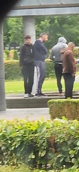 Mick_O_Keeffe's tweet photo. Mother of God! 

'Asylum seekers' in an Irish graveyard disturbing graves and taking coins from a fountain.

🤬 https://t.co/ZhIOyaNVaj