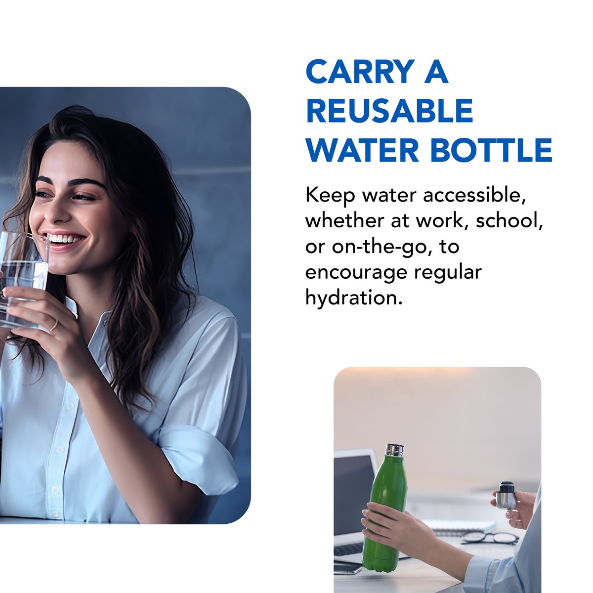 SSMCAbuDhabi's tweet photo. Stay hydrated, stay healthy.
From boosting energy levels to aiding digestion and maintaining clear skin, hydration plays a crucial role in our daily lives.
Explore our tips on how you can stay hydrated as temperatures rise.
#SSMCAbuDhabi #AWorldofExpertsForYou #SSMCWellnessWednesday #HydrationTips #HealthTips