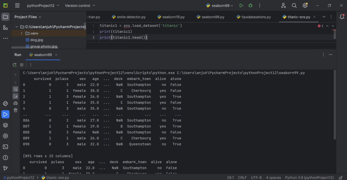 Anjali_0519's tweet photo. 📈Day 17&amp;18/30 
I learnt about a new module in python called "Seaborn"🙌🏻 It had almost made the code easier!!! It is used for visualising datasets📊
Completed the whole topic and tried creating few programs too🤓
#Python #30daysofproductivity #Seaborn https://t.co/LiLfsr4tct