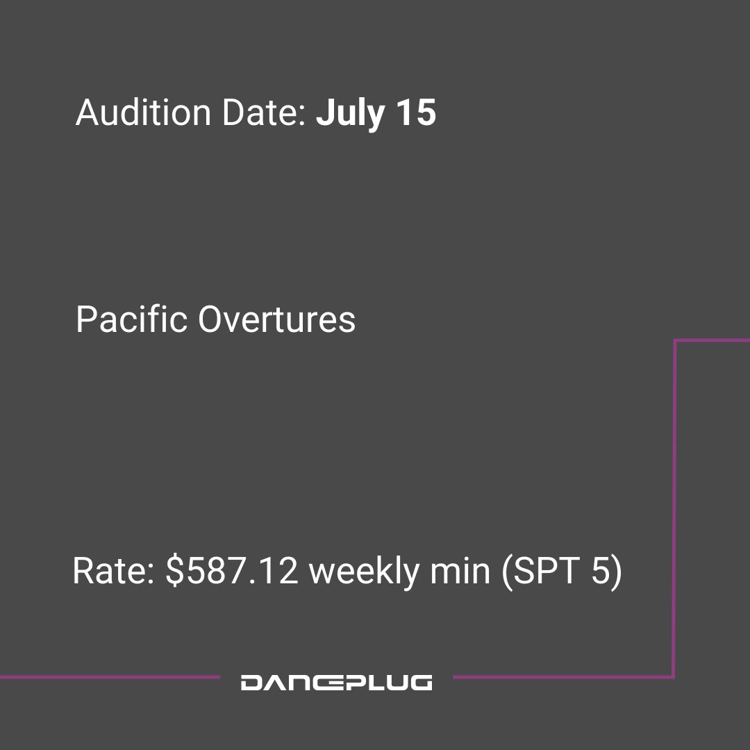 danceplug's tweet image. 🔔 LOS ANGELES DANCERS Audition Announcement 🔔

More info here: 
danceplug.com/audition/pacif…

#PacificOvertures #EvolutionStudios #Asiandancers #danceaudition #musicaltheatre