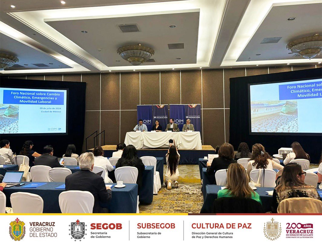 Ayer, la Mtra. Saira Gabriela Vásquez Aragón asistió al Foro Nacional sobre Cambio Climático, Emergencias y Movilidad Laboral, organizado por la <a href="/OIM_Mexico/">OIM México</a>.

Con estas acciones fortalecemos las instituciones del Estado para #NoDejarANadieAtrás.