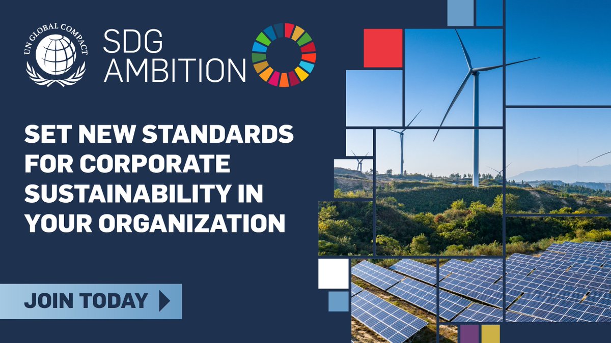 🔔 Registration is now open for the 2024/25 SDG Ambition Accelerator! 
🌍 This six-month programme will help you set ambitious corporate targets and accelerate the integration of the 17 UN Sustainable Development Goals in your business. 
👉 unglobalcompact.ca/take-action/pa… 

#SDGAmbition