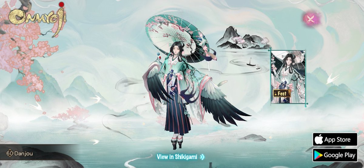 N0MFUE's tweet photo. Wooooooh almost didn't get this one mannnnn..  all I need now is the shiki 🫠....lol 

#danjouamegakure #nomfue #n0mfue #siiso #onmyoji #lionstyles #comehome https://t.co/gisuNrSRSf
