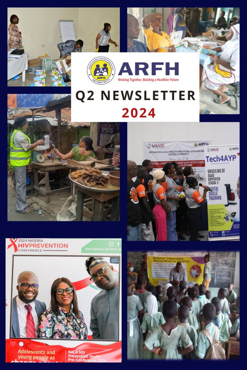 ARFHng's tweet photo. Exciting News!

Our Q2 Newsletter is out now! Dive into the latest updates, success stories, and impactful work ARFH is doing in communities across Nigeria. Don't miss it! Read more here: https://t.co/7P1JNgIwCt

#ARFHUpdates #CommunityImpact #HealthForAll #Q2Newsletter https://t.co/7W4JhQe6g6