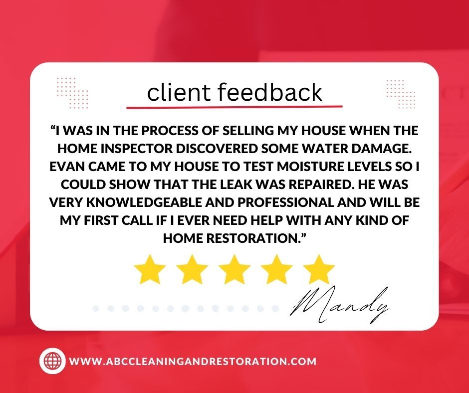 ABCclean's tweet image. #CustomerReview #WaterDamageHelp #CommunityTrust