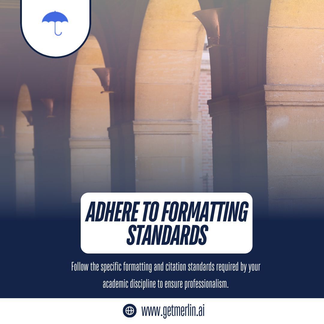 getmerlinai's tweet photo. 📑✍️ Adhering to formatting and citation standards is essential for maintaining professionalism and credibility in academic writing. 📚✨

#FormattingStandards #CitationGuidelines #AcademicWriting #Professionalism #ScholarlyExcellence #APA #MLA #ChicagoStyle #ResearchQuality https://t.co/fpexJKRxi9